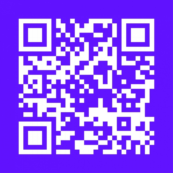 QR Code Purple Background - PRINT - JPG