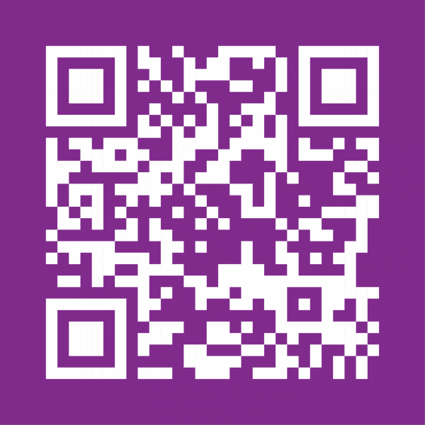 QR Code Purple Background - DIGITAL - PNG